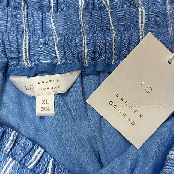 NWT Lauren Conrad Blue Striped Women's Pants - Picture 10 of 11